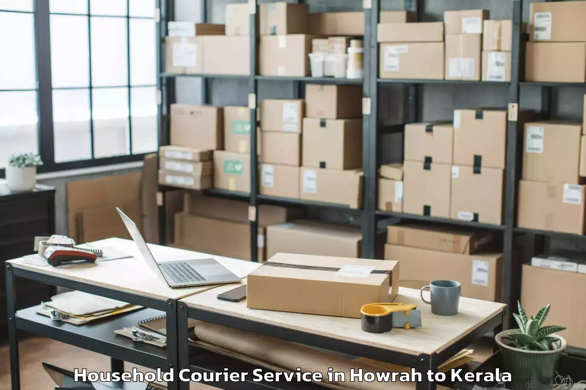 Reliable Howrah to Chelakkara Household Courier